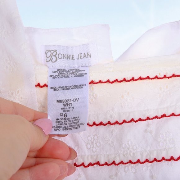 Bobbie Jean White Girl's Dress Size 6 - Picture 4 of 6